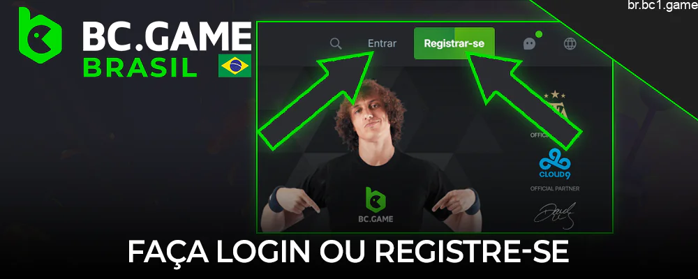 Inscreva-se ou faça login em sua conta BC.Game