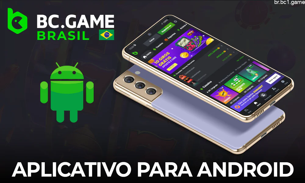 Aplicativo de cassino BC.game para celulares Android