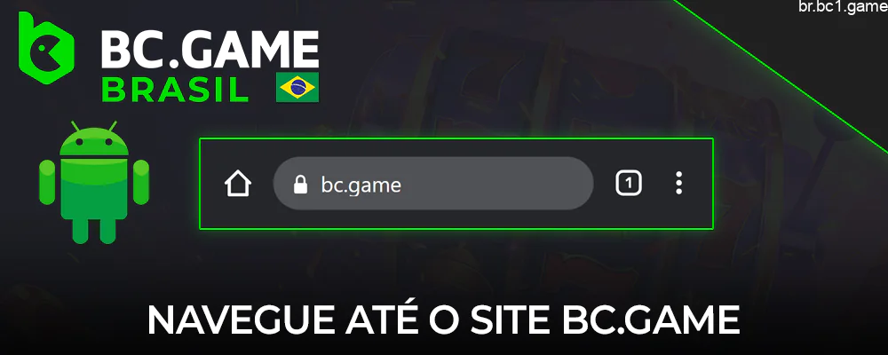 Abra o site BC.Game no navegador