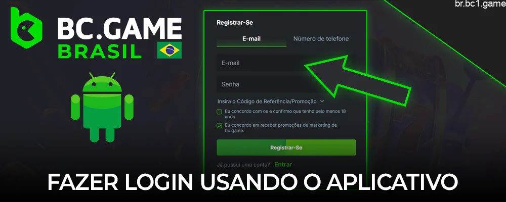 Faça login em sua conta BC.Games