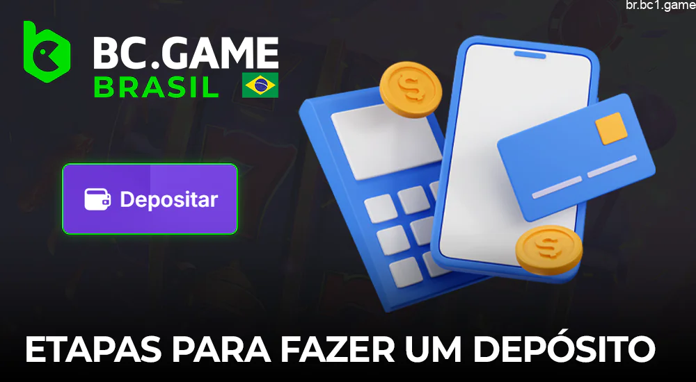 Recarga de sua conta no BC.Game no aplicativo