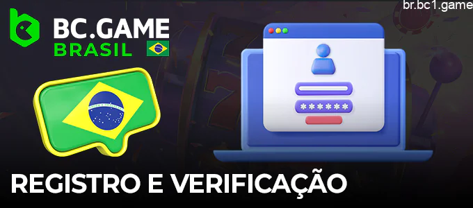 Registro e verificação de uma nova conta no BC.Game Cassino